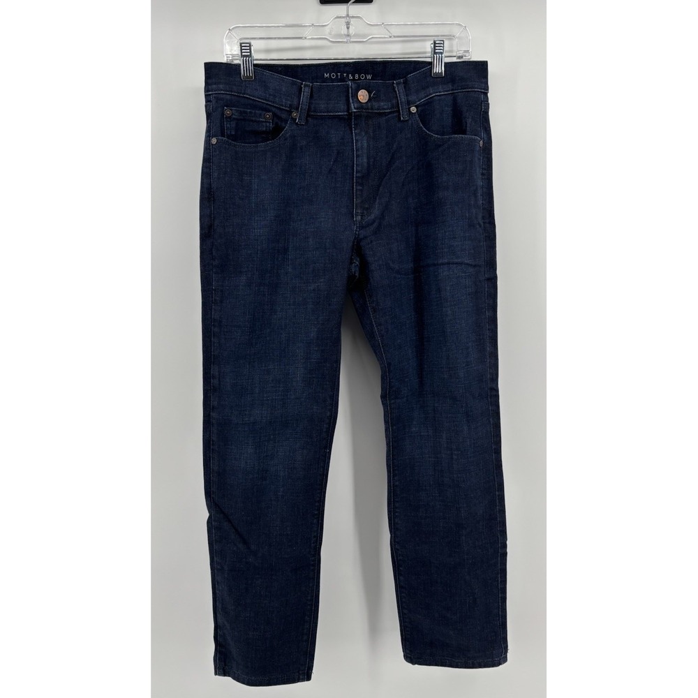 Mott & Bow Slim Crosby Jeans Mens 31x30 Dark Wash Blue Crosby-6MON